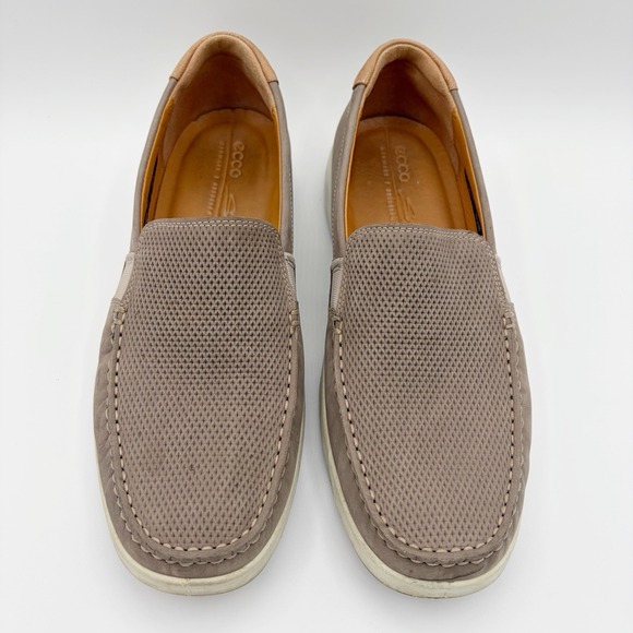 Ecco Men\'s Shoes Size 41 US 7 - 7.5 Taupe S Lite Moc Loafer Slip On Nubuck main image 4